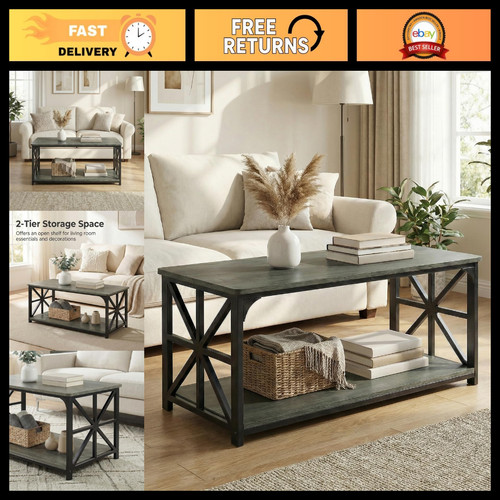 Industrial coffee table - 43",